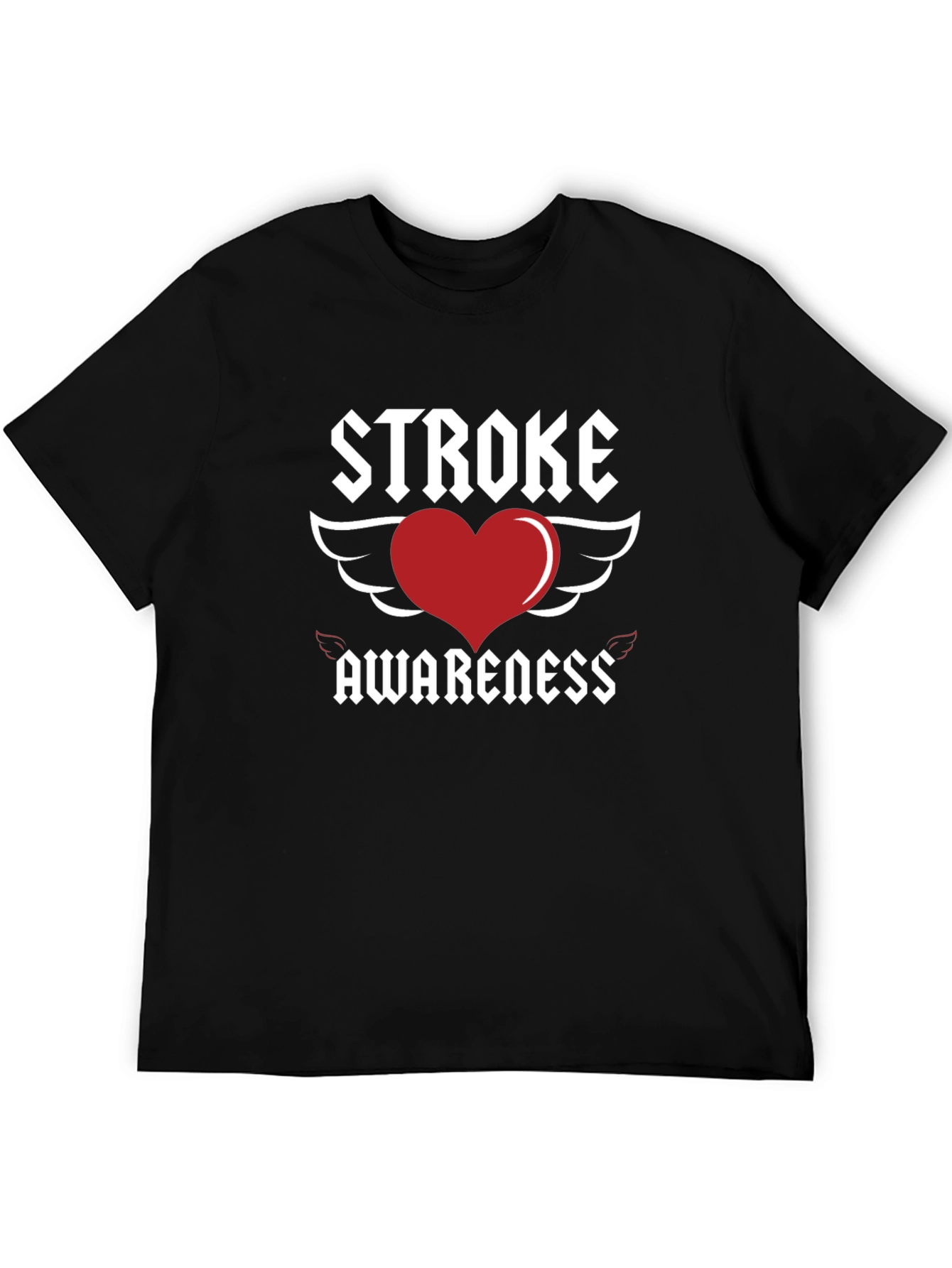 Stroke Awareness Heart Wings T-Shirt