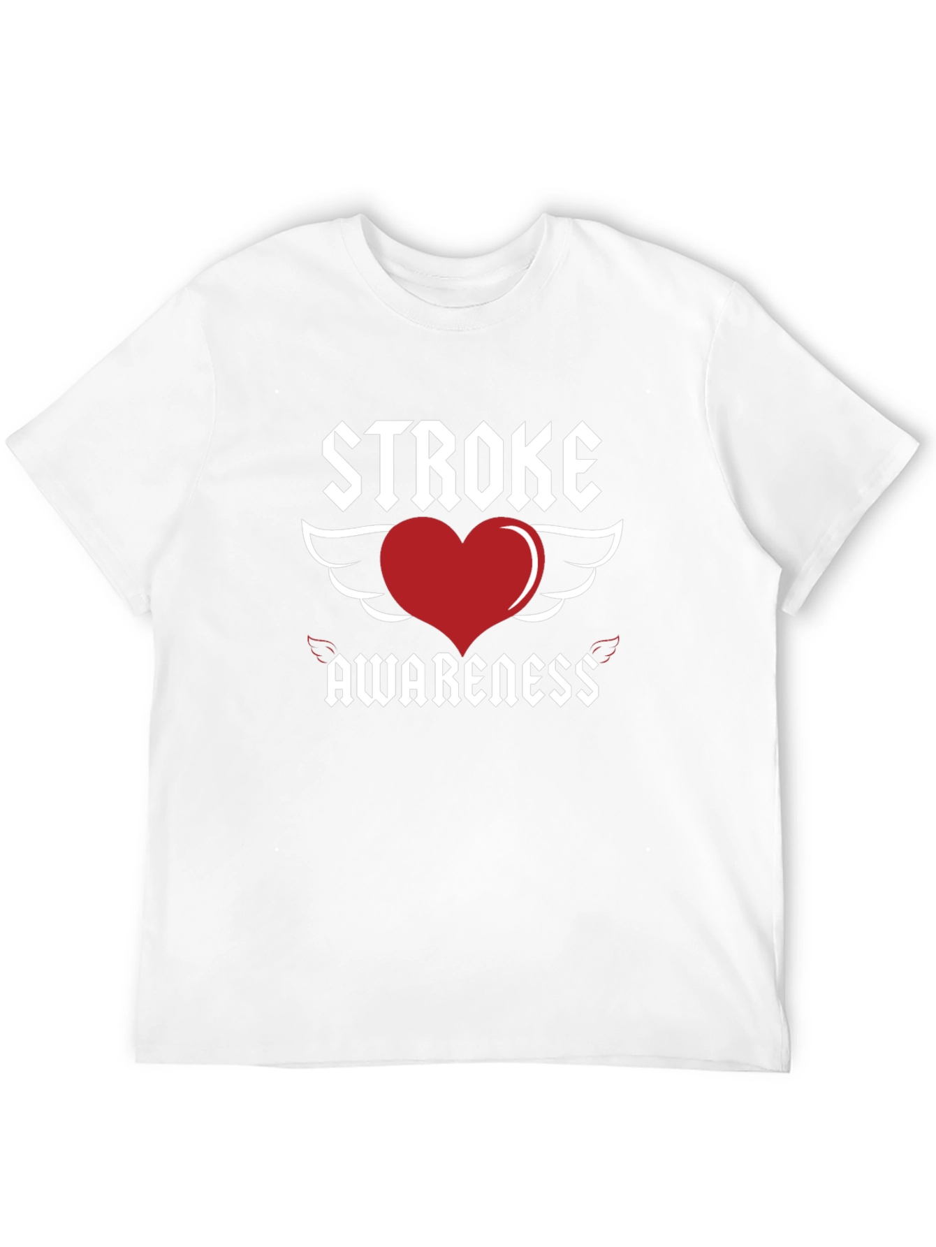 Stroke Awareness Heart Wings T-Shirt