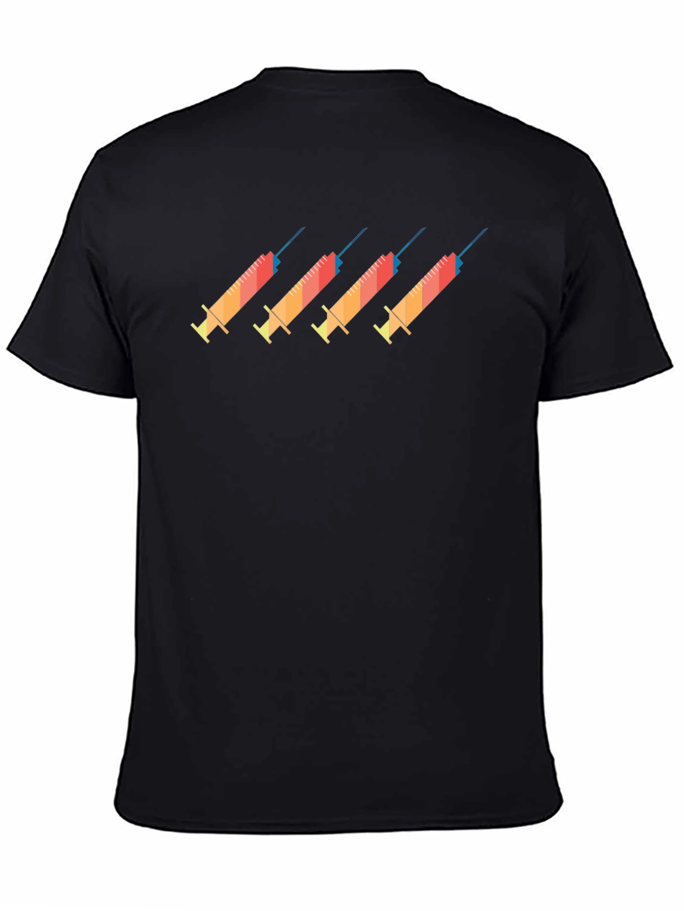 Novelty Syringe Graphic Tee - Black