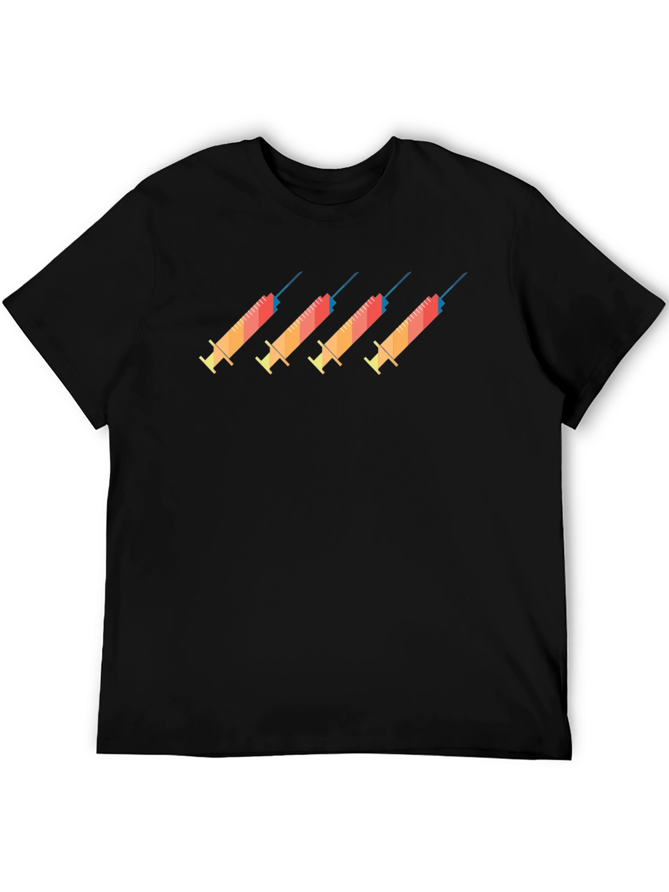Novelty Syringe Graphic Tee - Black
