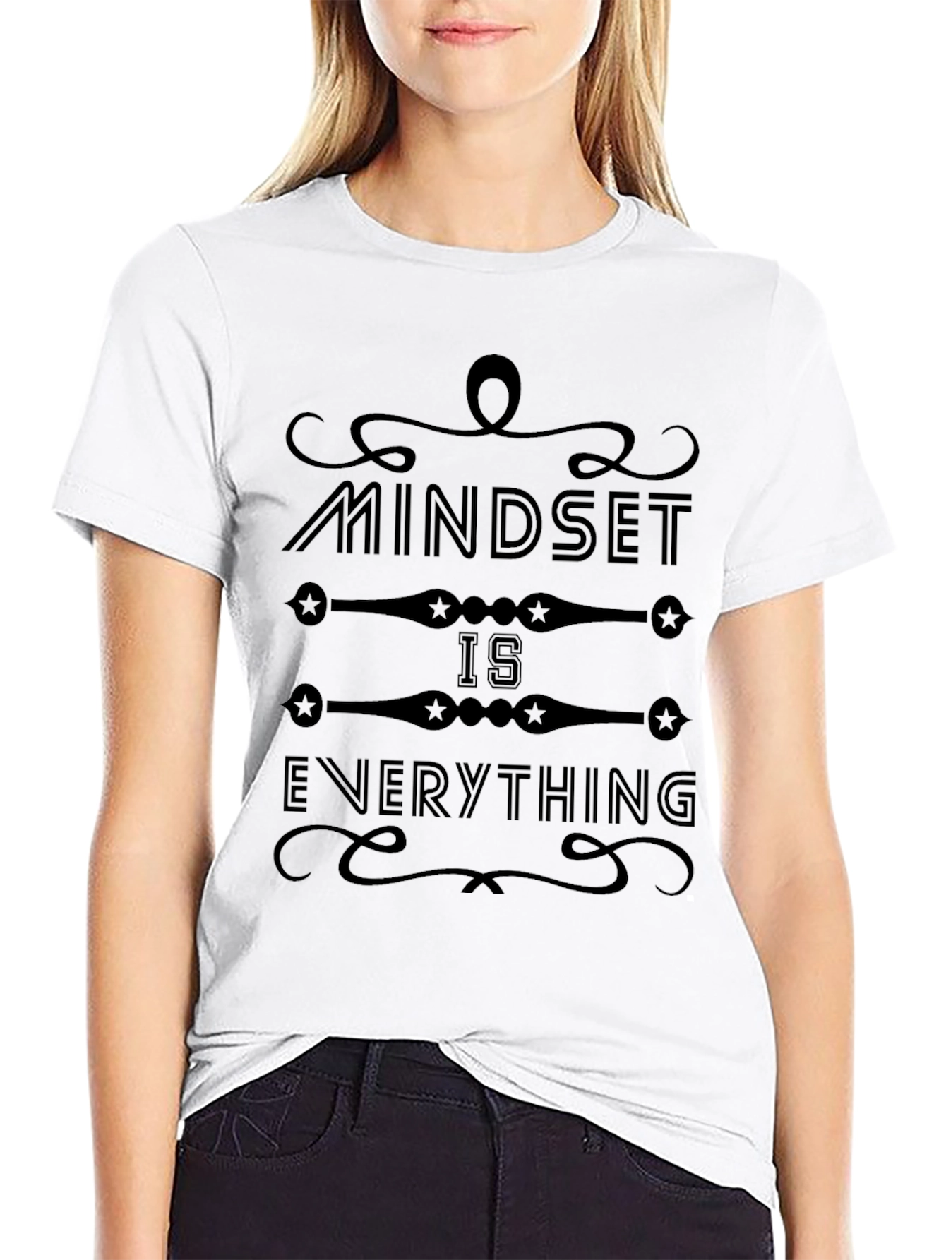 Mindset is Everything Black Graphic Tee