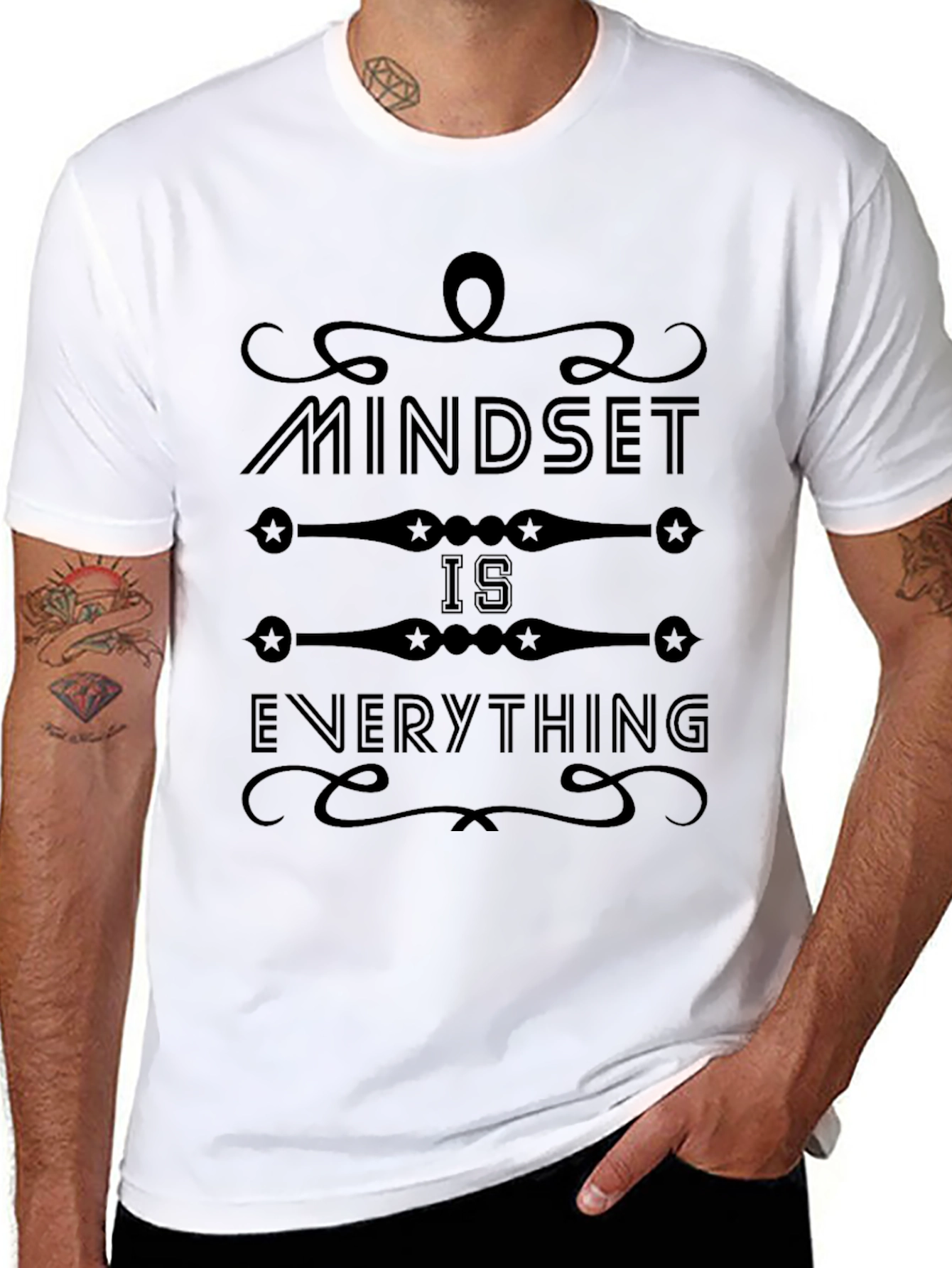 Mindset is Everything Black Graphic Tee