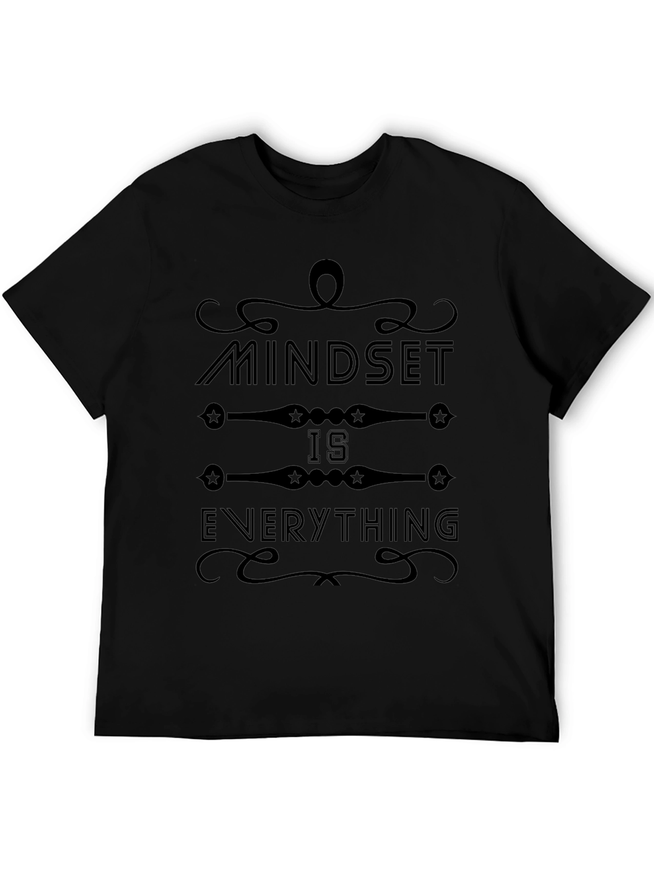Mindset is Everything Black Graphic Tee
