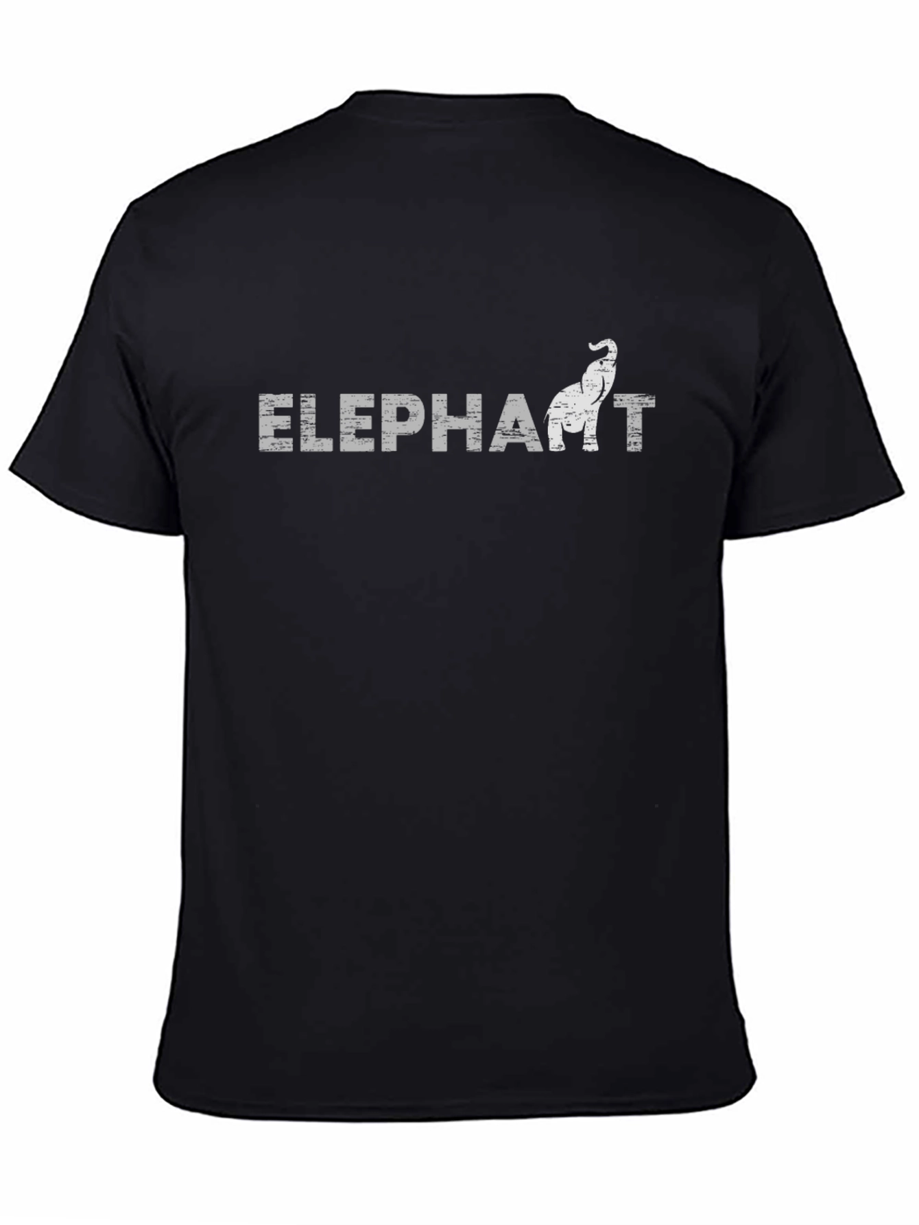 Elephant Graphic Tee - Distressed Print