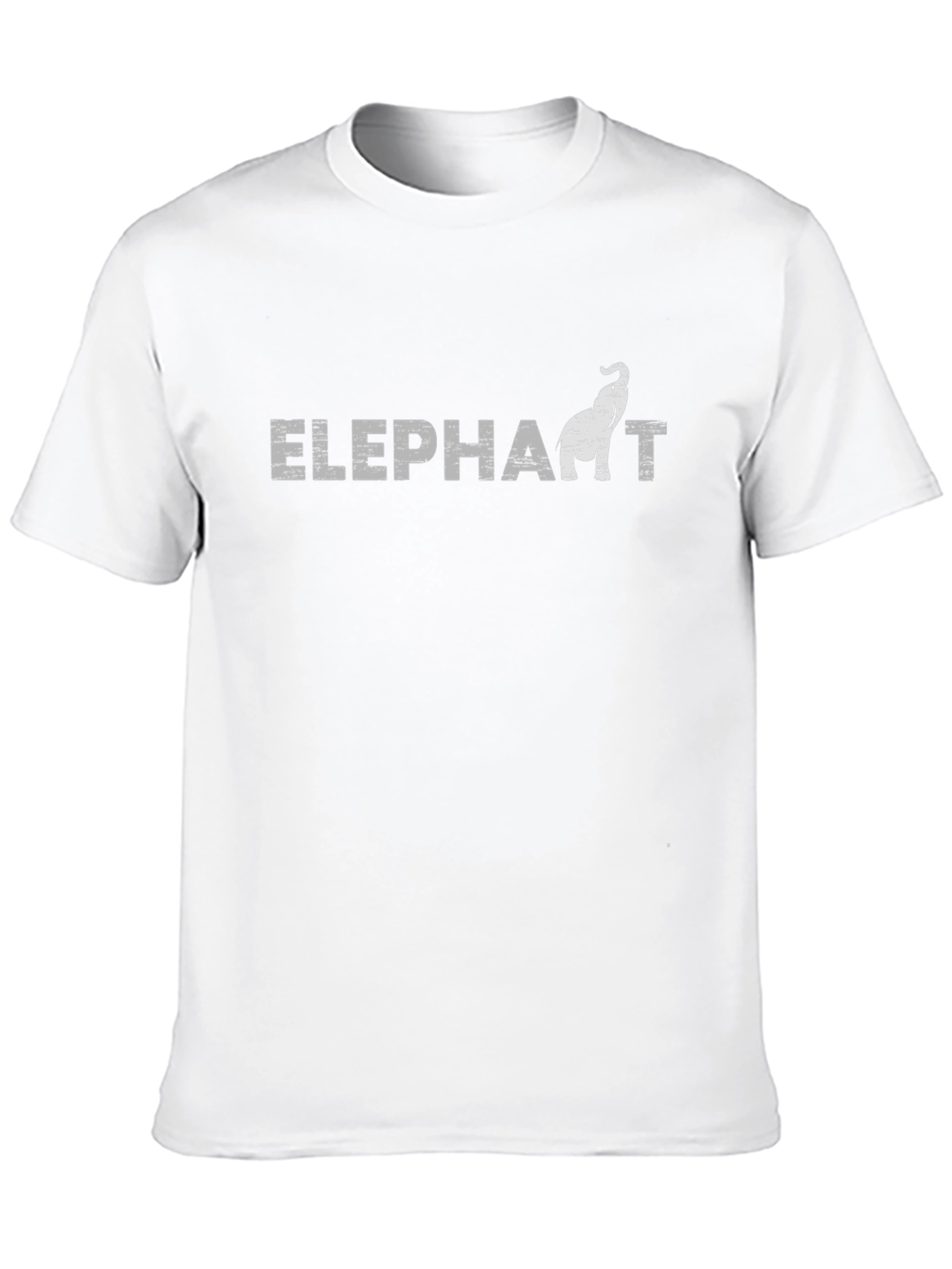 Elephant Graphic Tee - Distressed Print