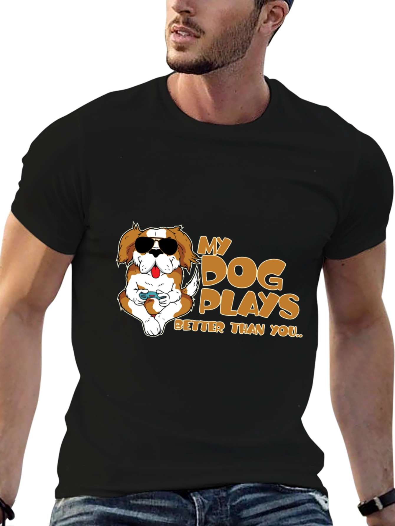 My Dog Plays Better Than You Graphic T-Shirt