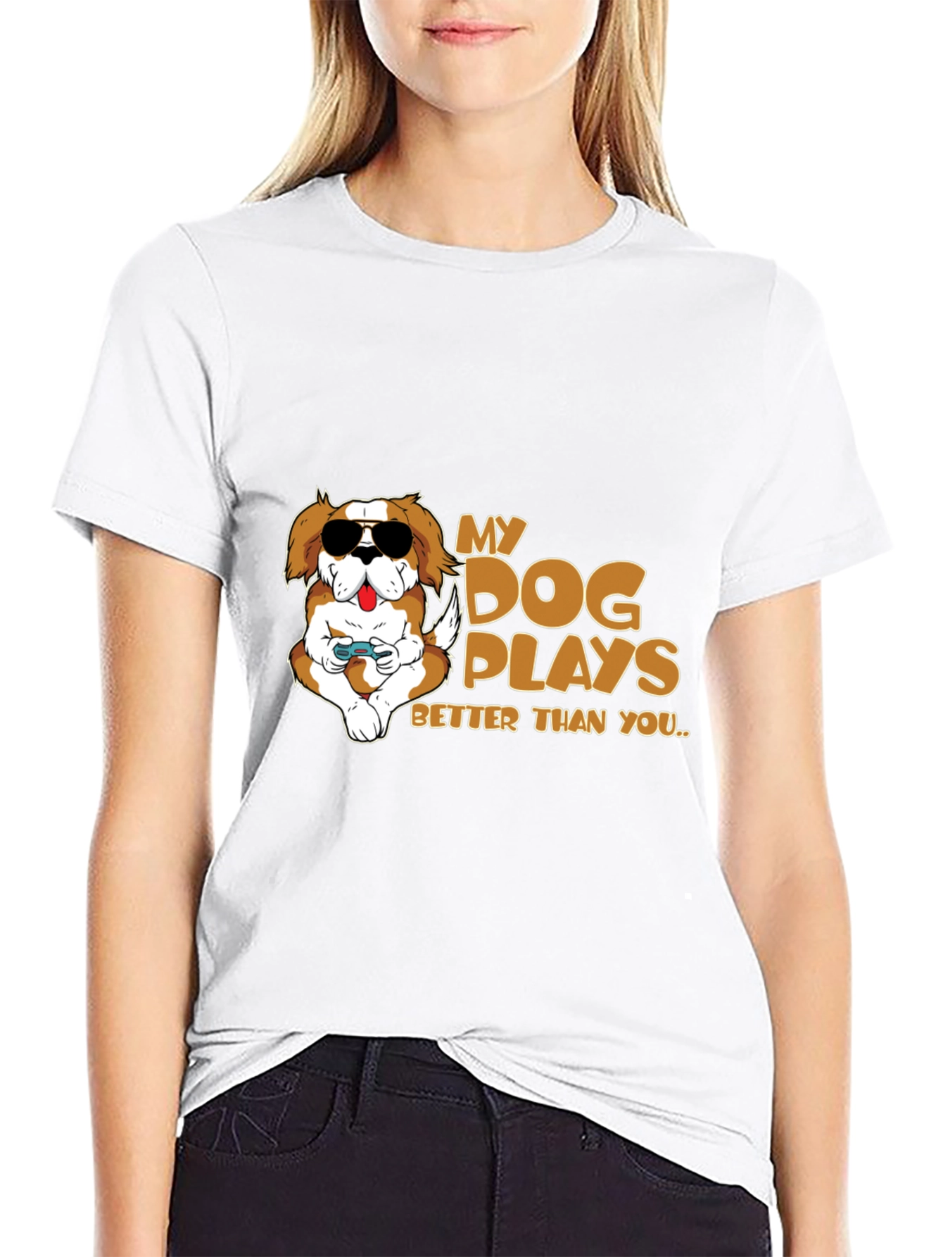 My Dog Plays Better Than You Graphic T-Shirt