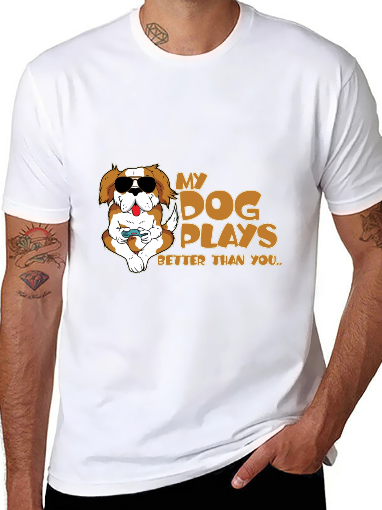My Dog Plays Better Than You Graphic T-Shirt
