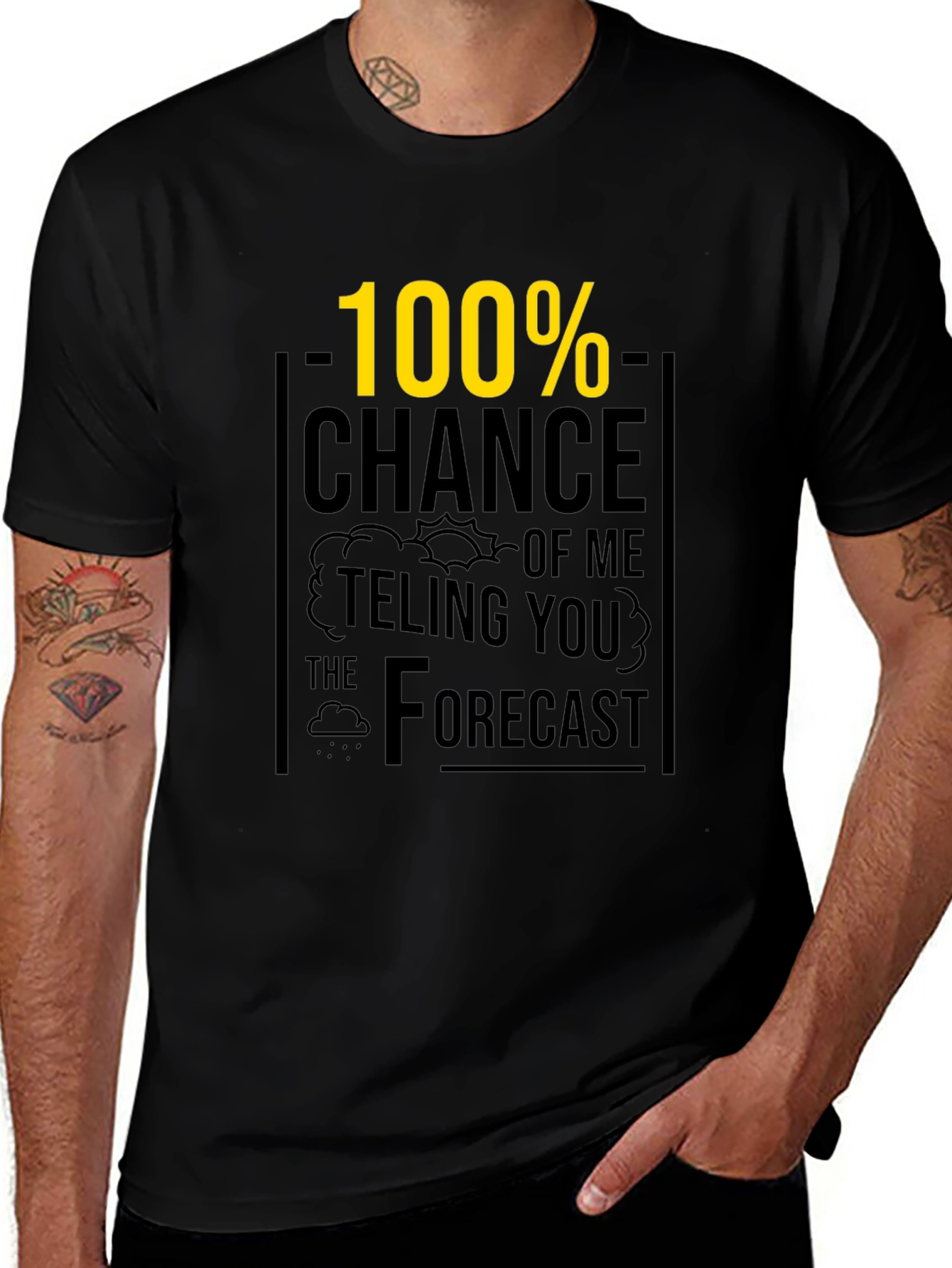 Funny Weather Forecast Graphic Tee