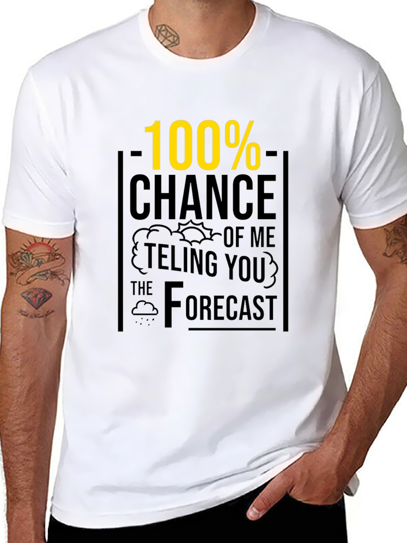 Funny Weather Forecast Graphic Tee