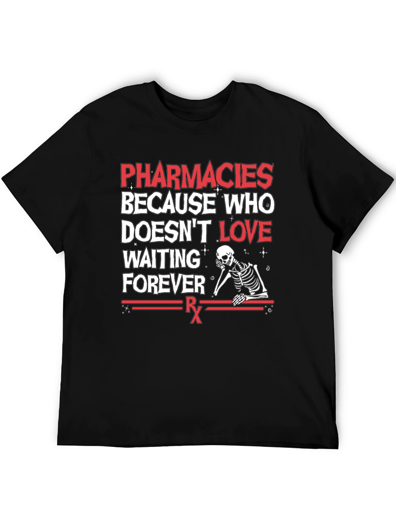 Pharmacies Skeleton Graphic T-Shirt