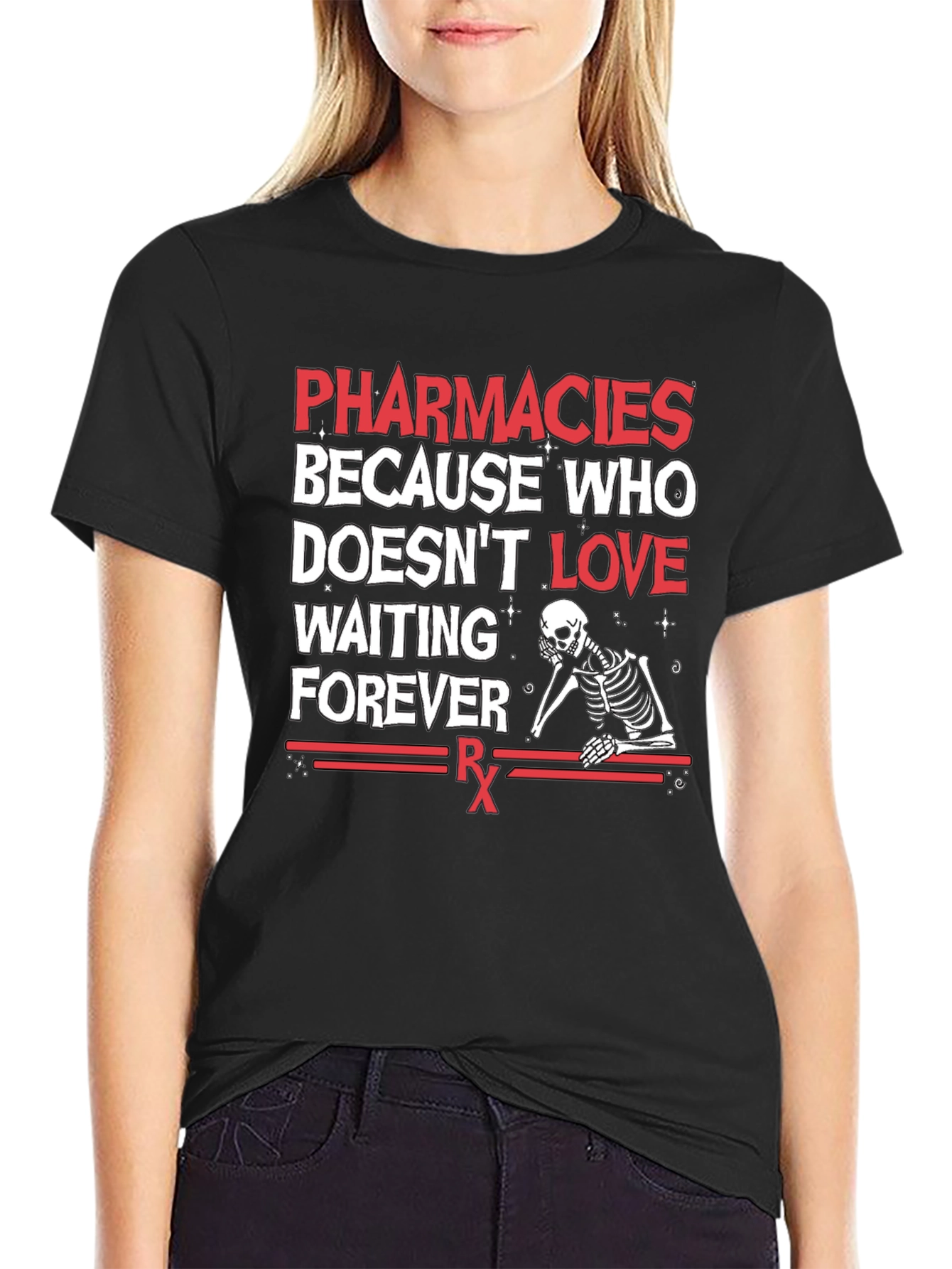 Pharmacies Skeleton Graphic T-Shirt