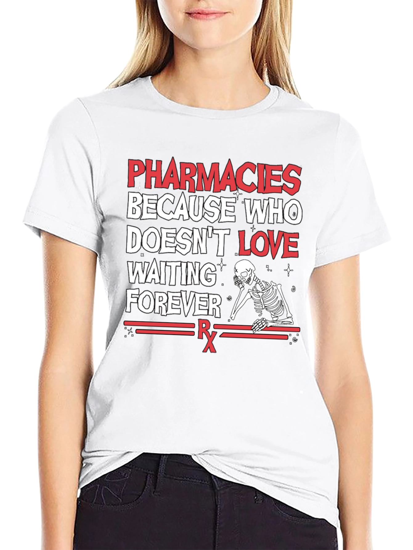 Pharmacies Skeleton Graphic T-Shirt