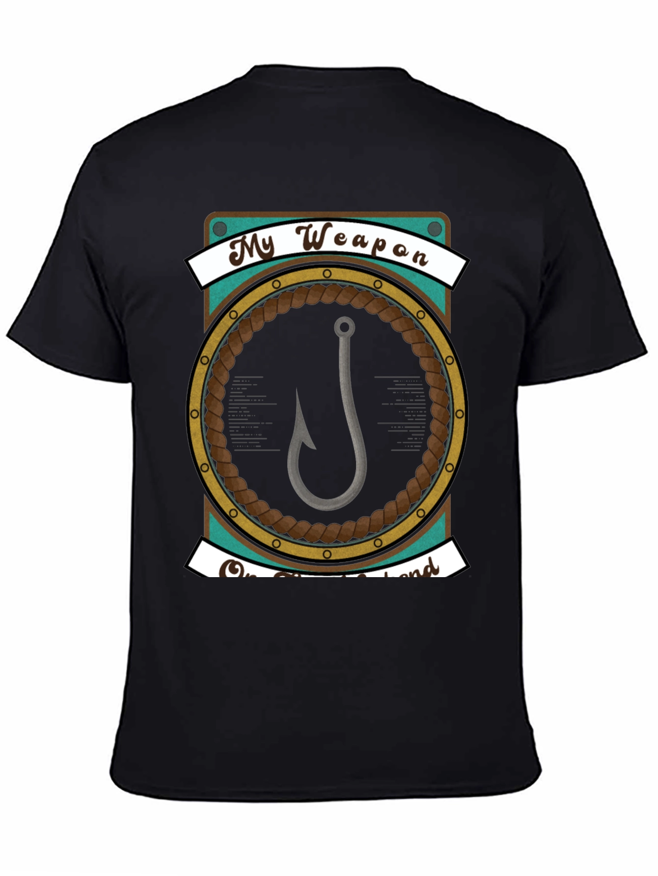 My Weapon is a Hook - Fishing T-Shirt