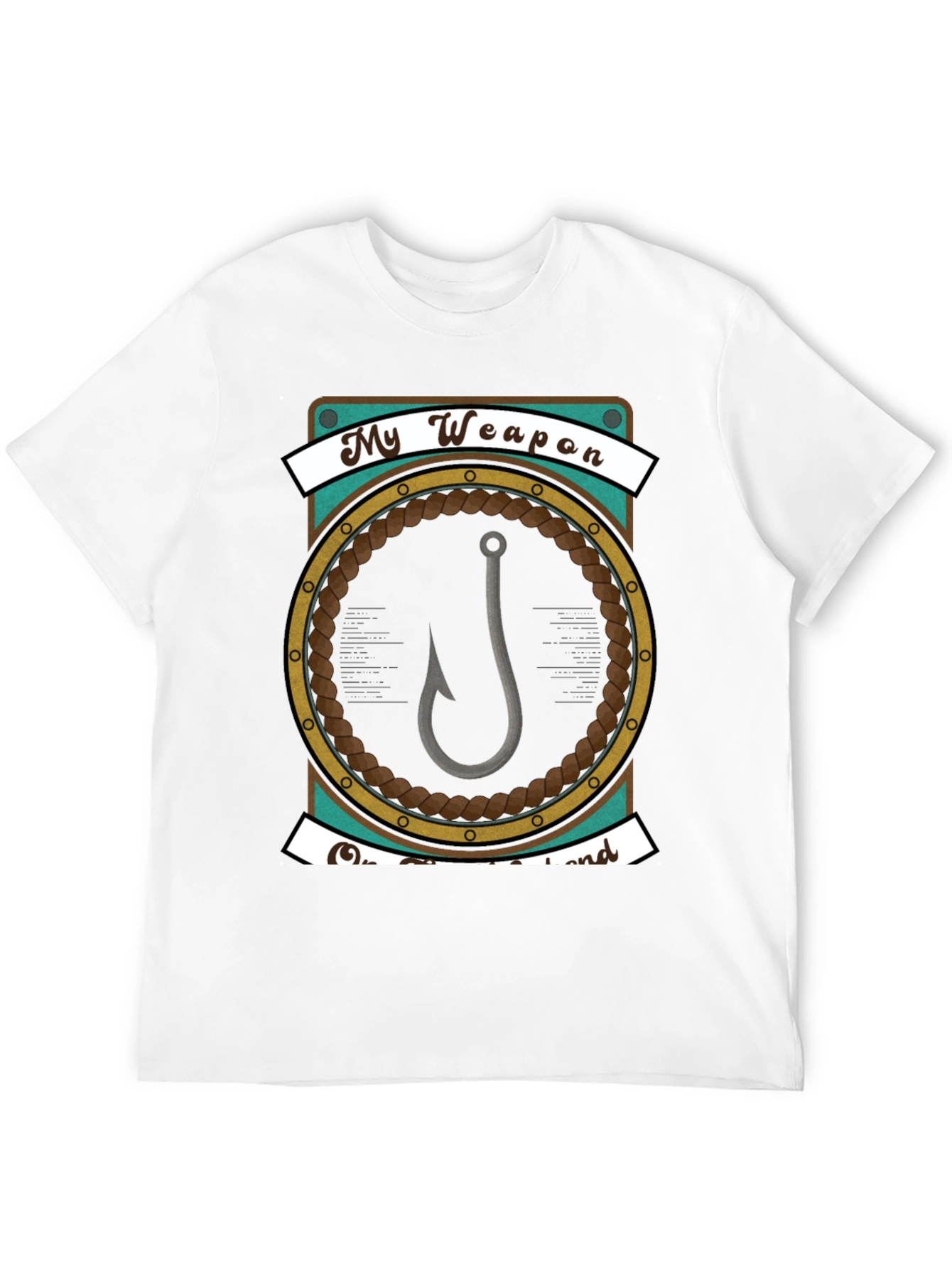 My Weapon is a Hook - Fishing T-Shirt