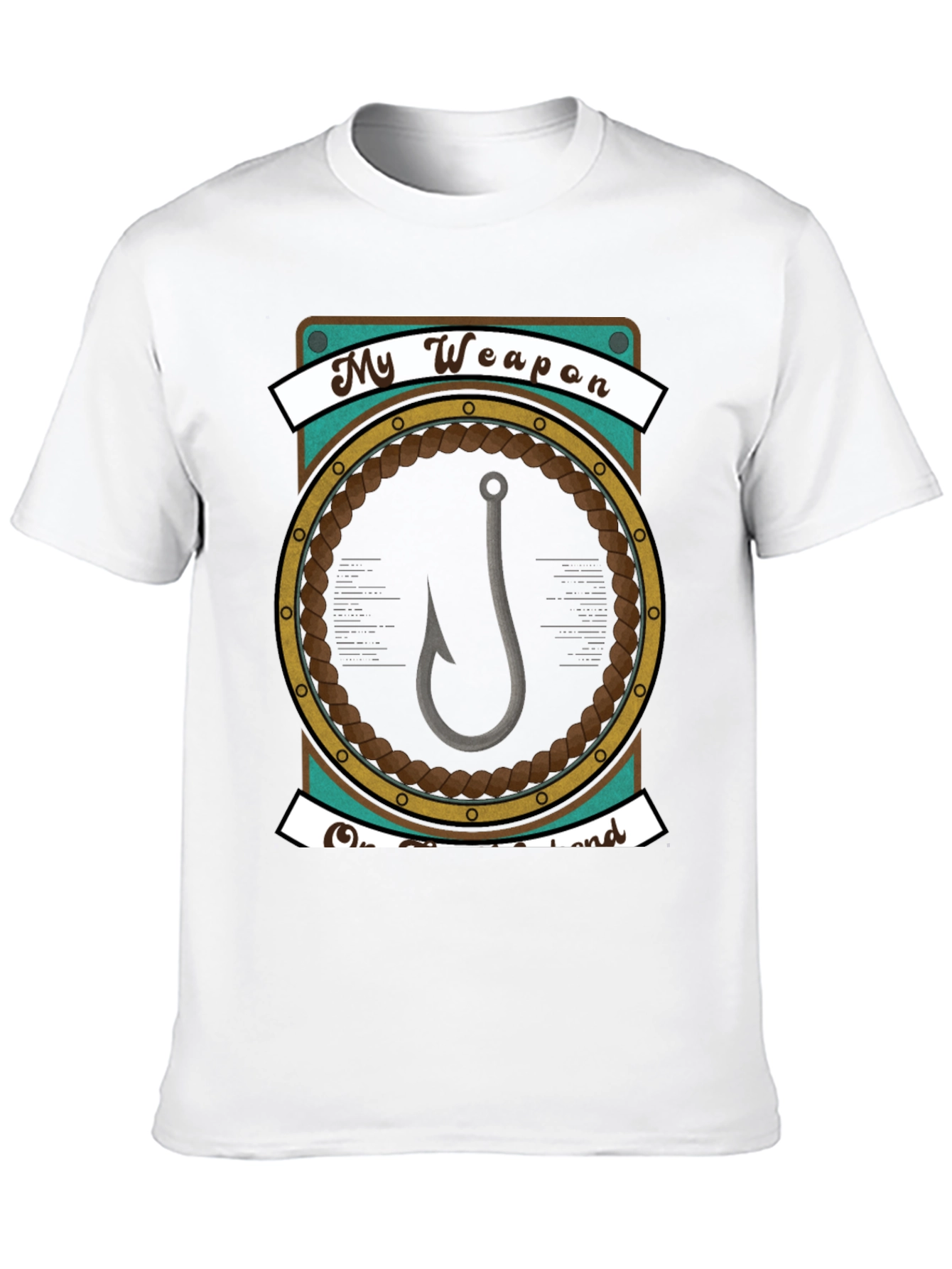 My Weapon is a Hook - Fishing T-Shirt