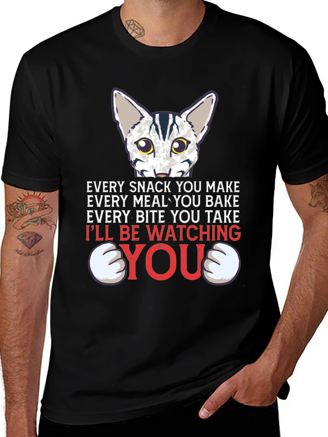 Every Snack You Make Cat Graphic Tee