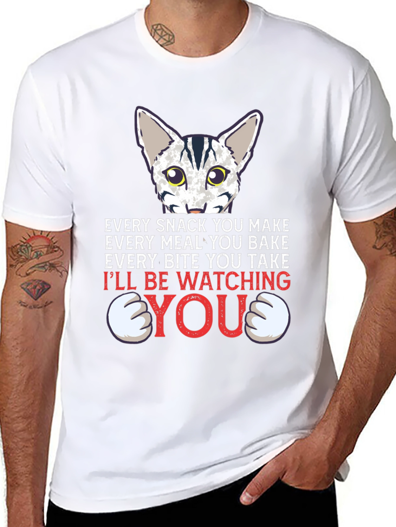 Every Snack You Make Cat Graphic Tee