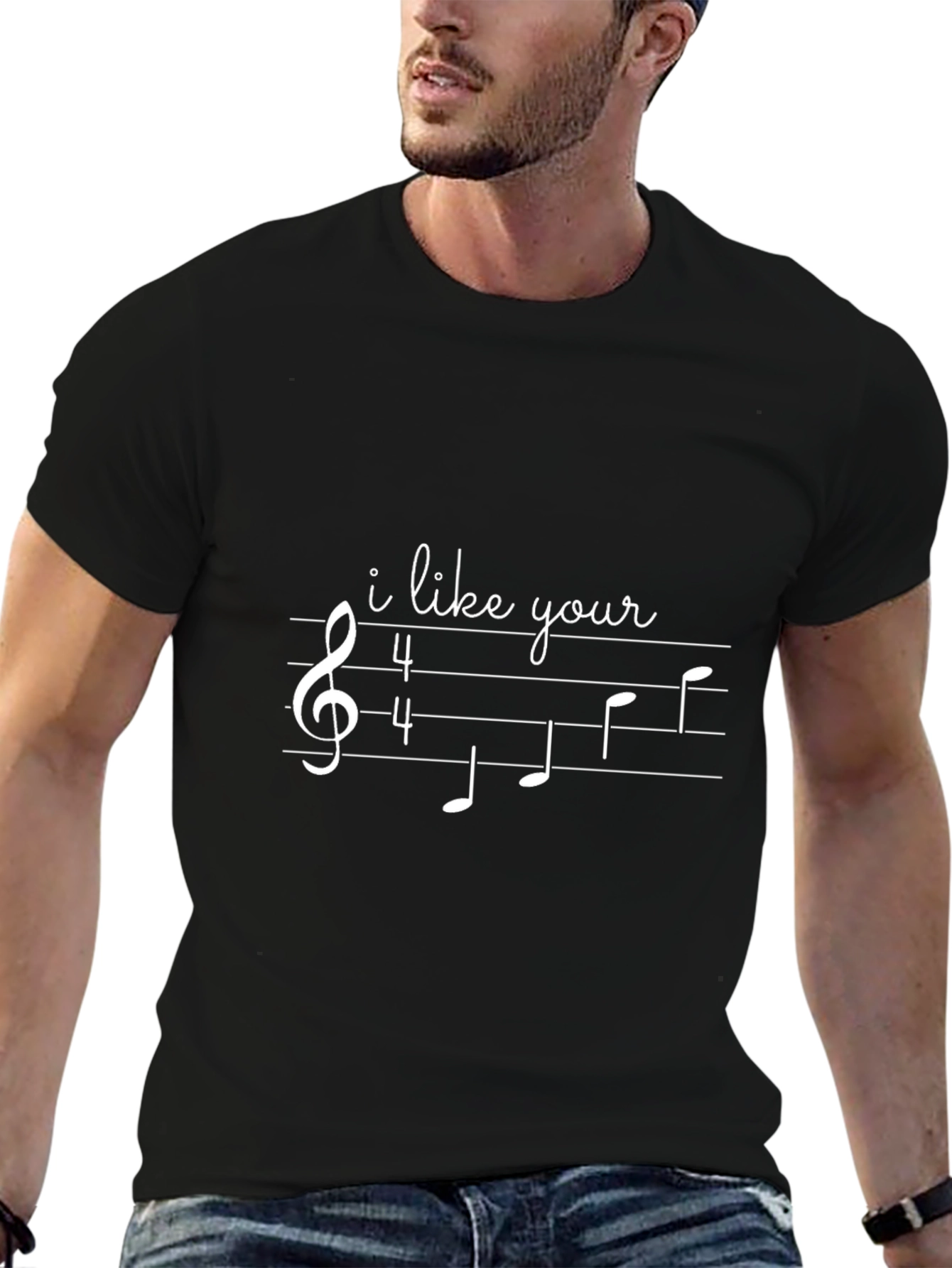 Music Note T-Shirt - I Like Your Face