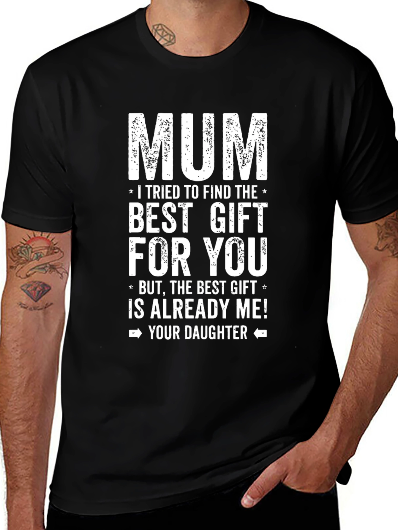 Funny Mum - Best Gift Black T-Shirt