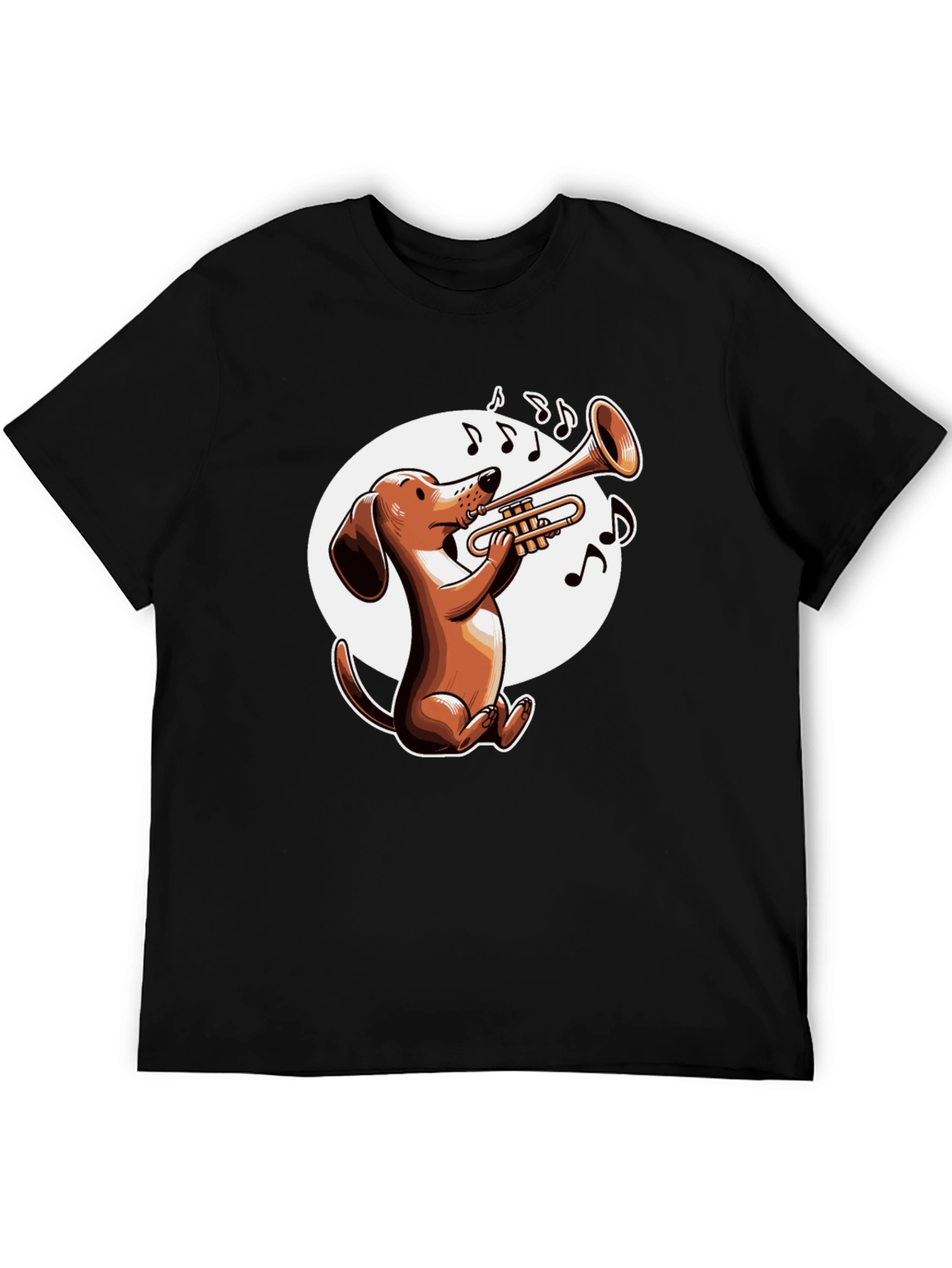 Dog Playing Trumpet T-Shirt - Music Lover Tee