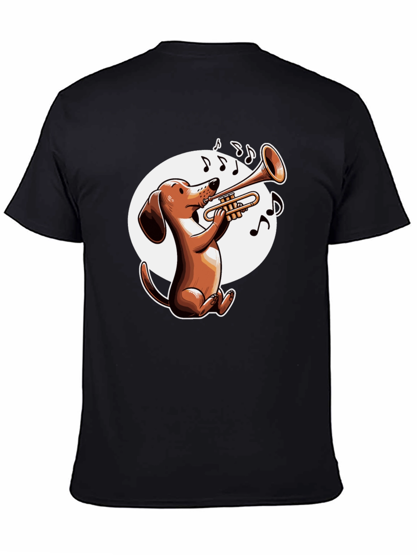 Dog Playing Trumpet T-Shirt - Music Lover Tee