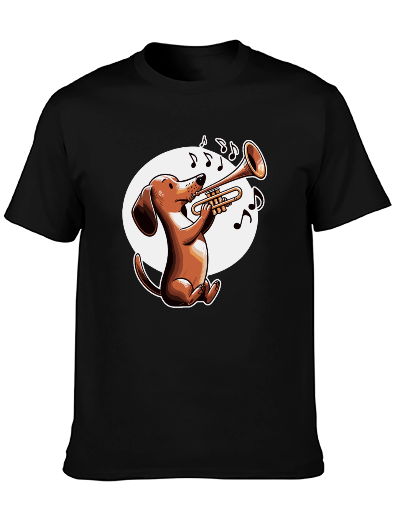 Dog Playing Trumpet T-Shirt - Music Lover Tee