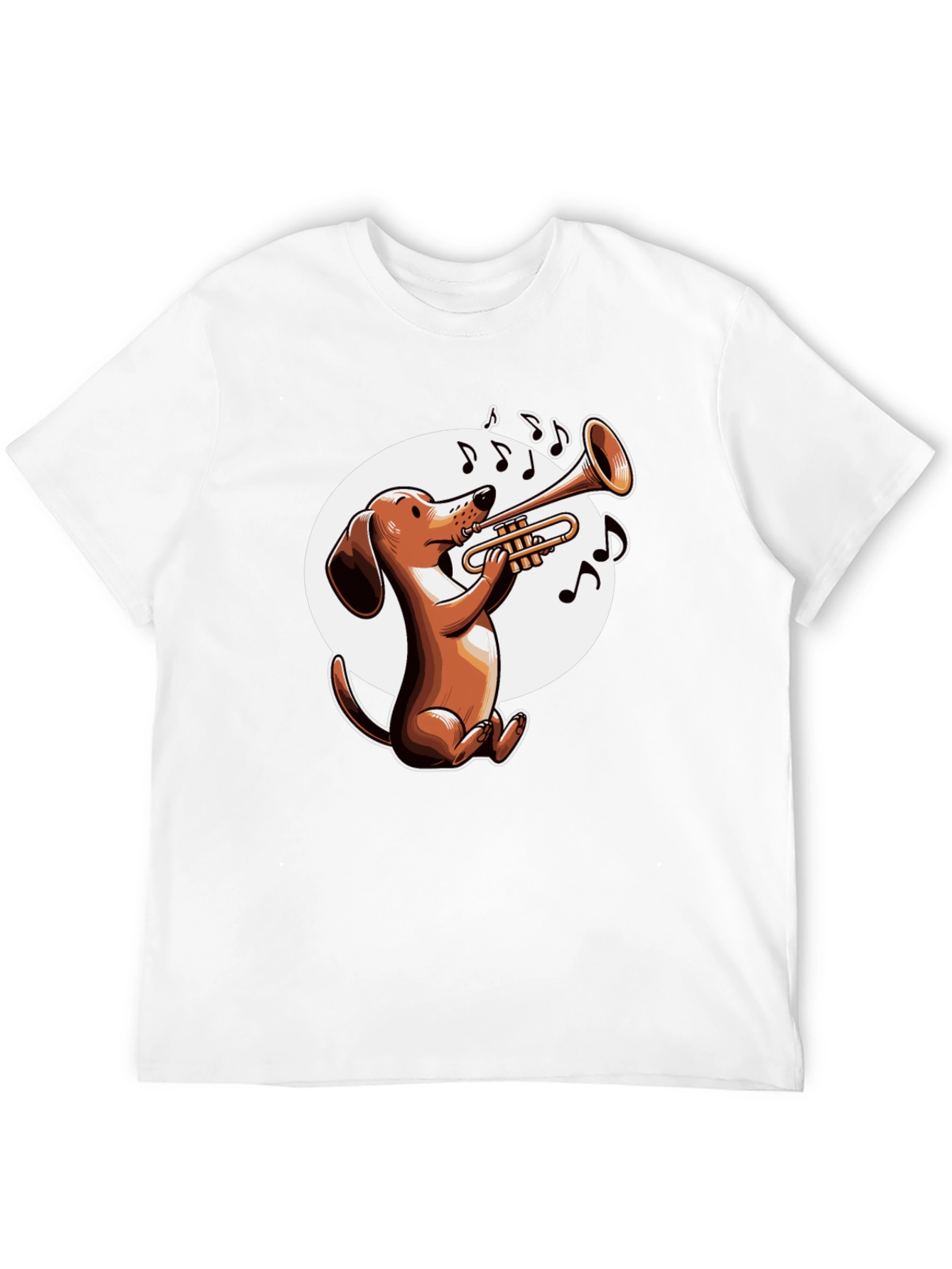 Dog Playing Trumpet T-Shirt - Music Lover Tee