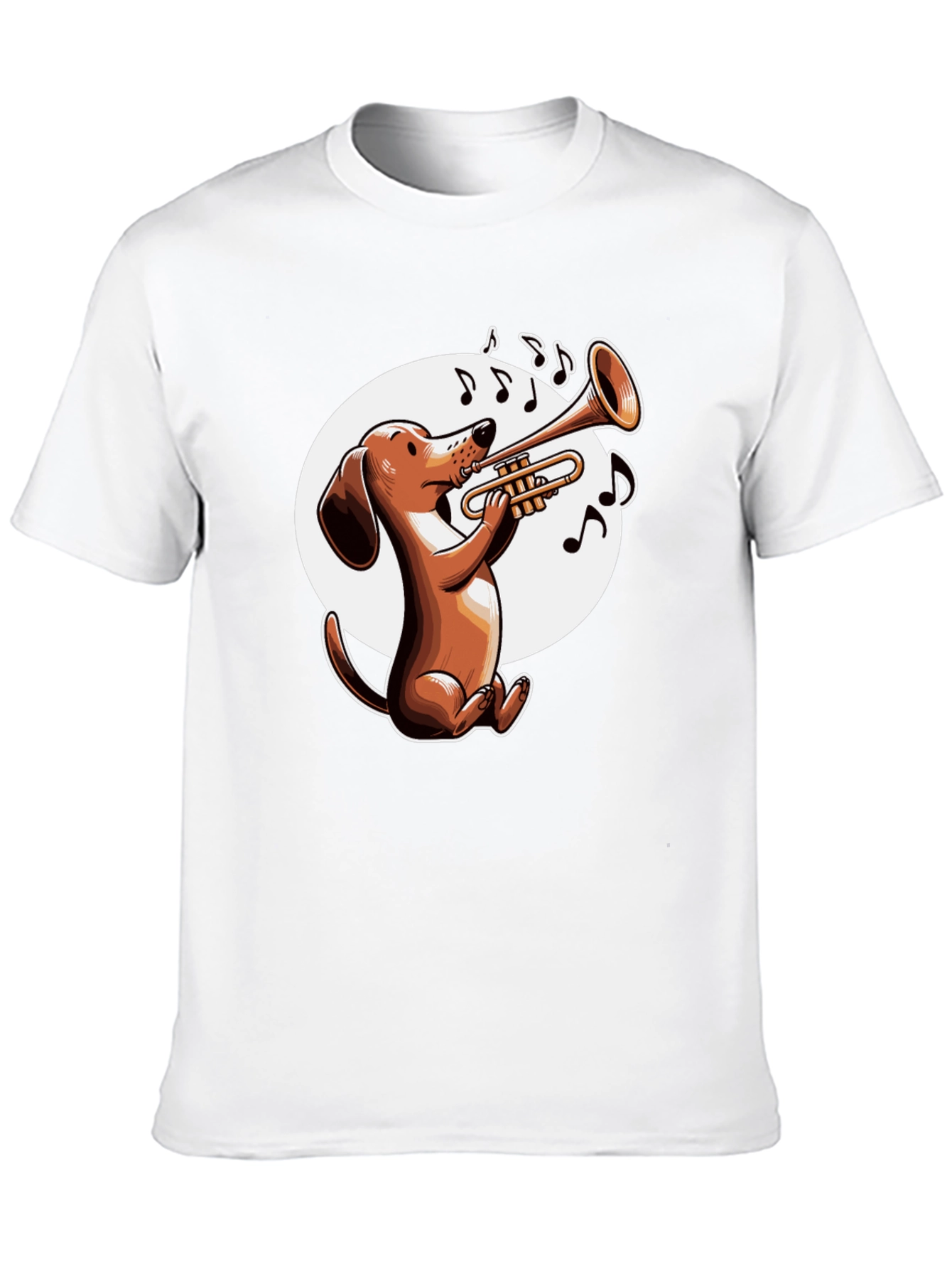 Dog Playing Trumpet T-Shirt - Music Lover Tee