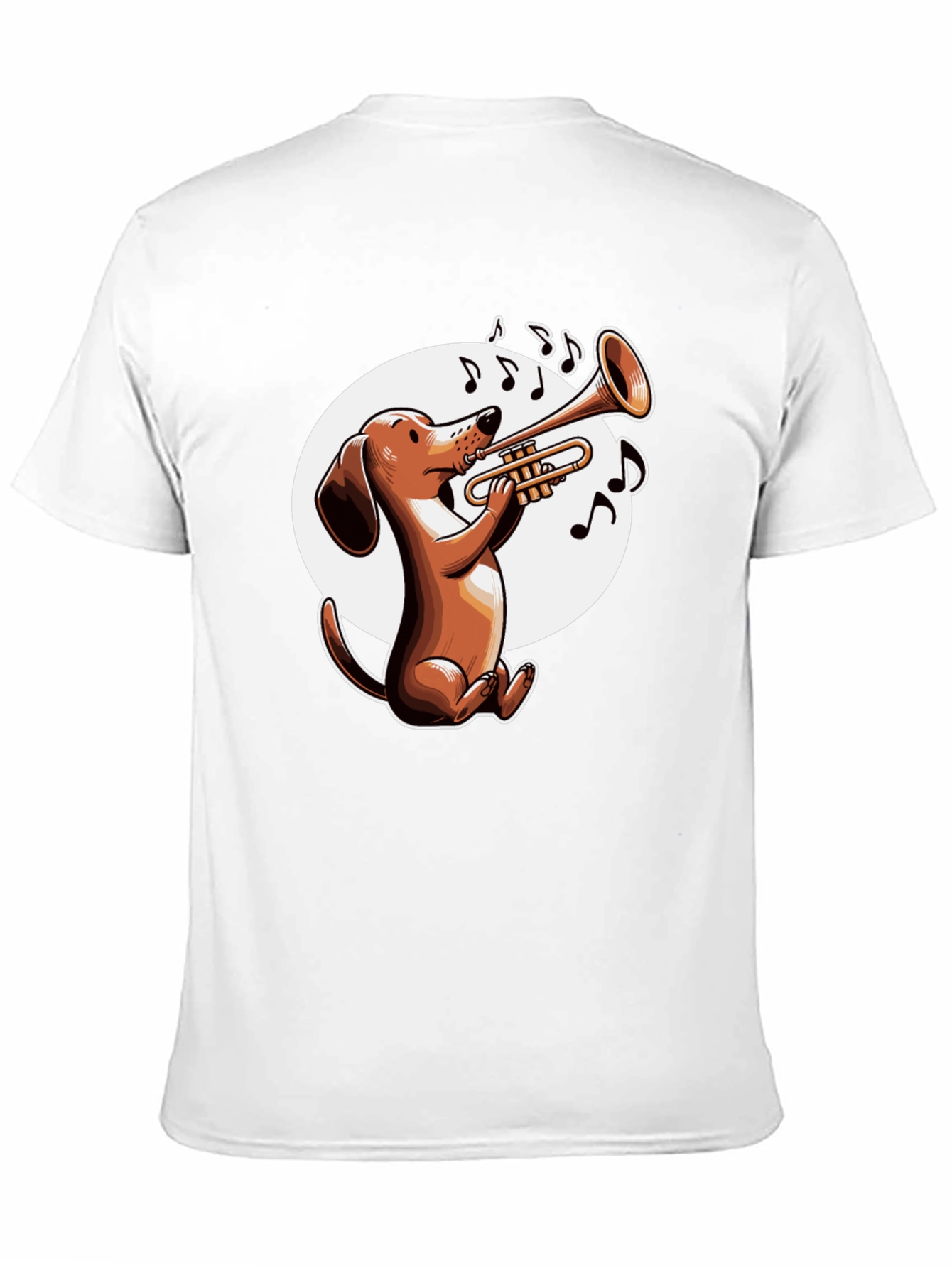 Dog Playing Trumpet T-Shirt - Music Lover Tee