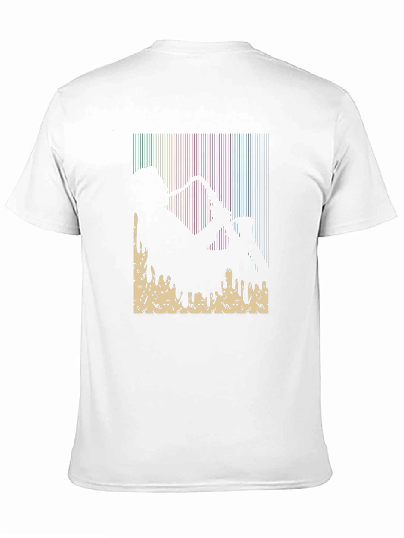 Jazz Saxophone Player Graphic Tee - Black Cotton T-Shirt