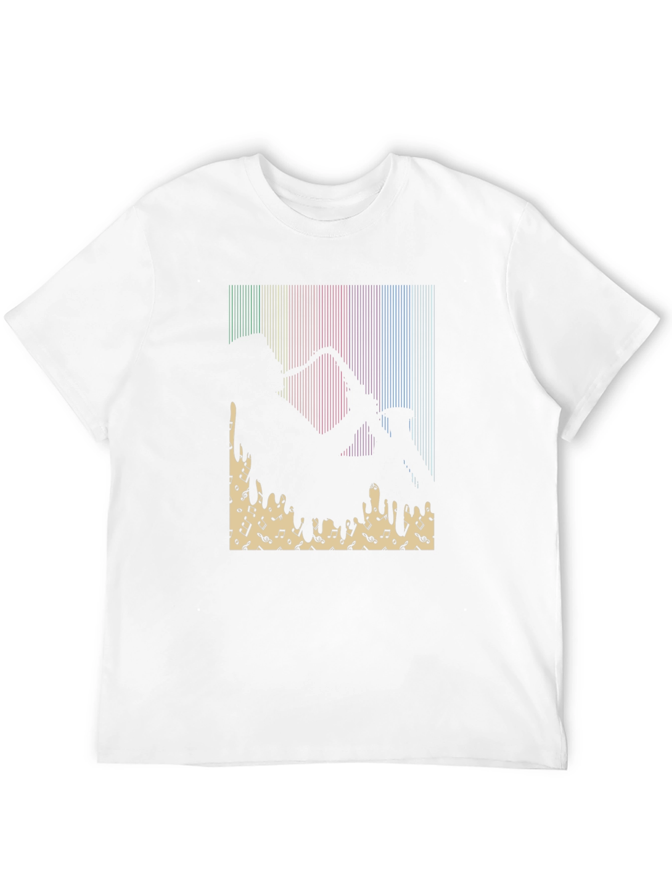Jazz Saxophone Player Graphic Tee - Black Cotton T-Shirt