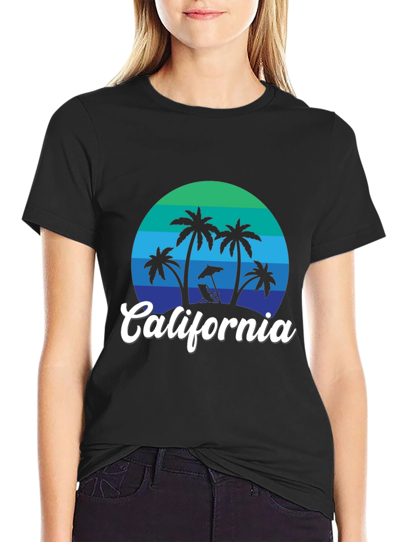 California Palm Tree Graphic T-Shirt