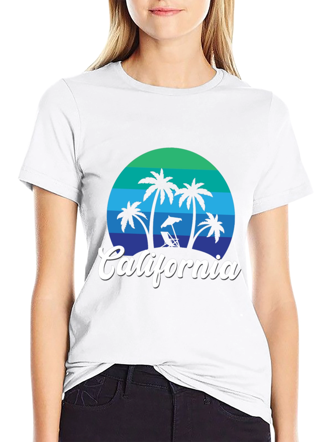 California Palm Tree Graphic T-Shirt