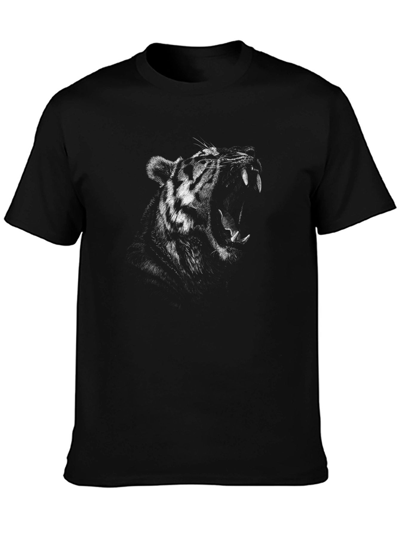 Roaring Tiger Graphic Tee - Black