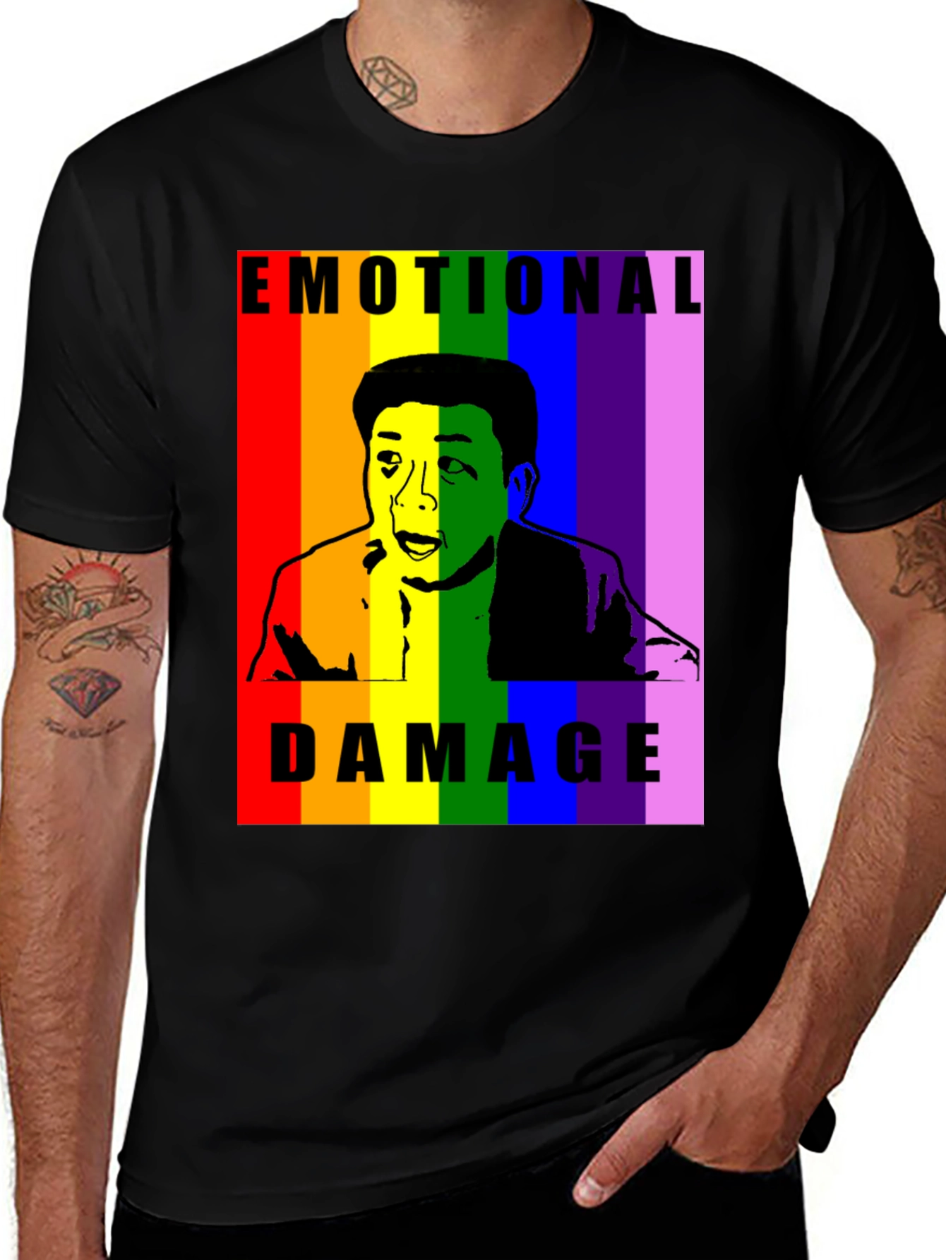 Emotional Damage Steven He LGBT Pride T-Shirt