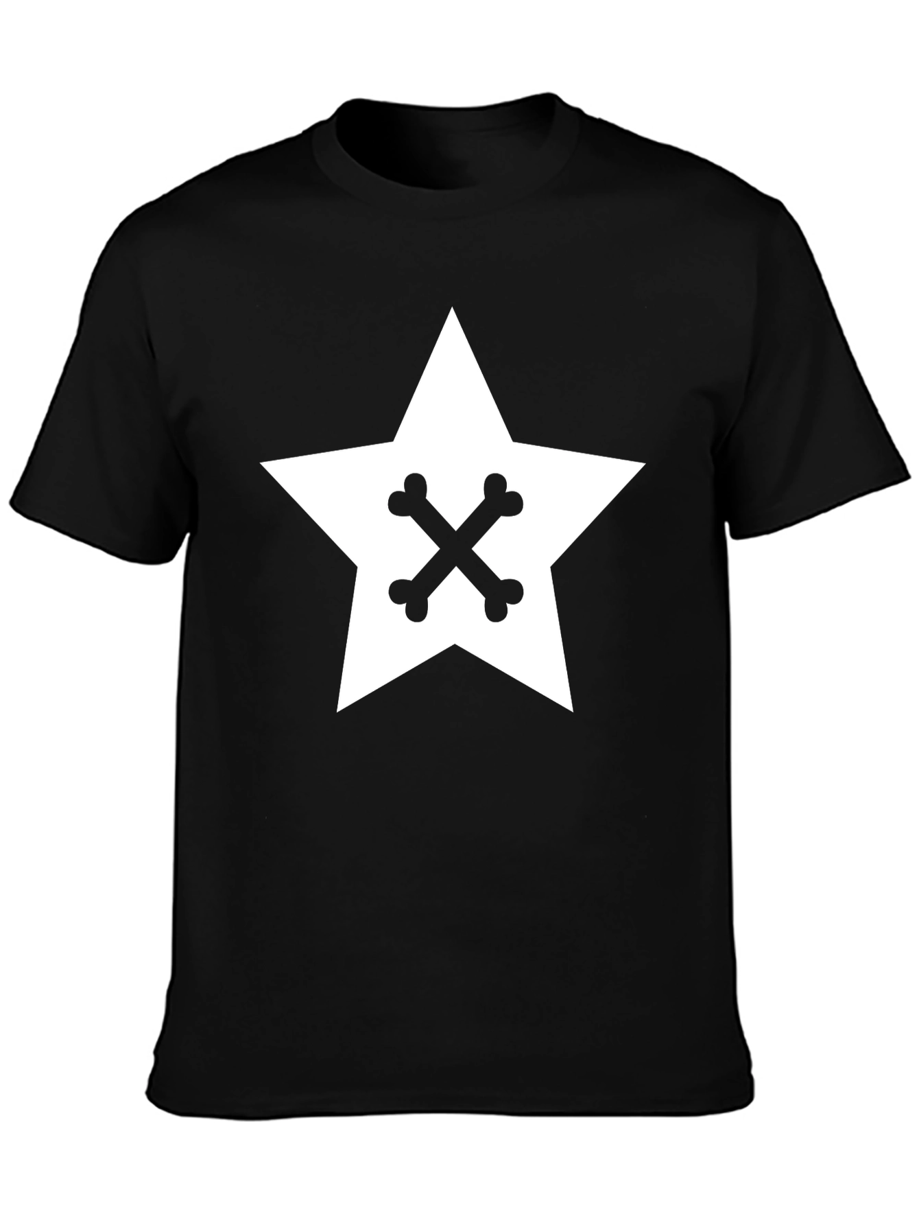 Star & Bones Graphic Tee - Cool Black Shirt