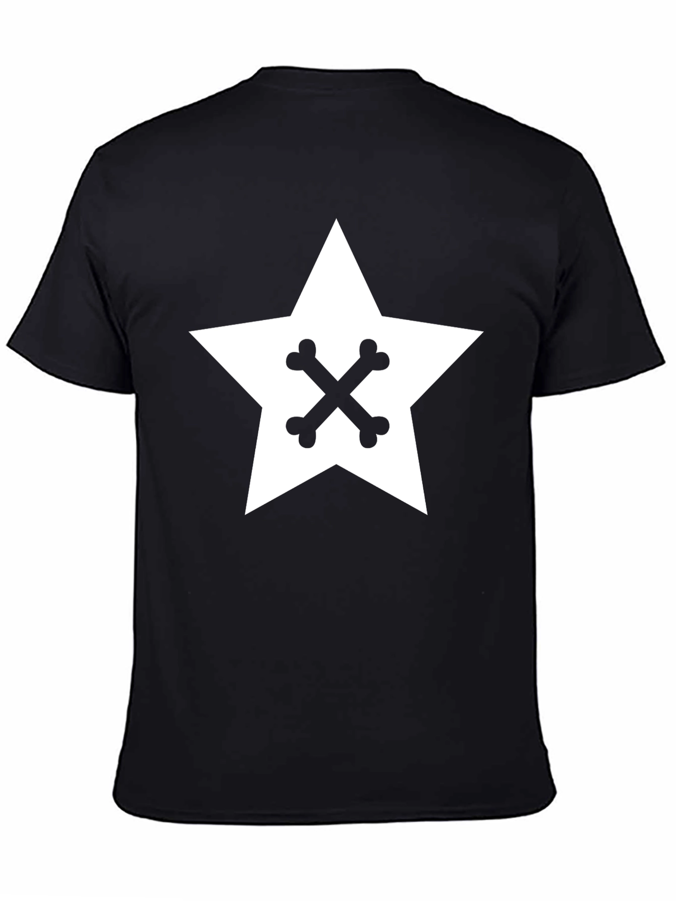 Star & Bones Graphic Tee - Cool Black Shirt