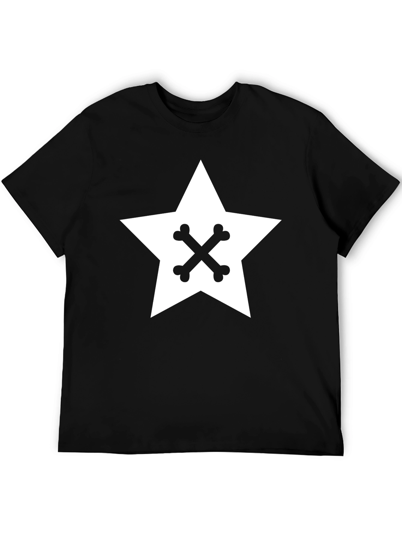 Star & Bones Graphic Tee - Cool Black Shirt