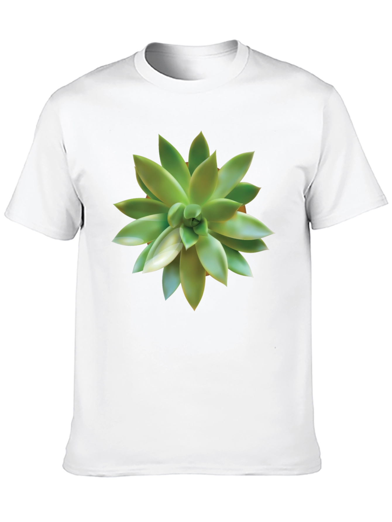 Succulent Graphic Black T-Shirt