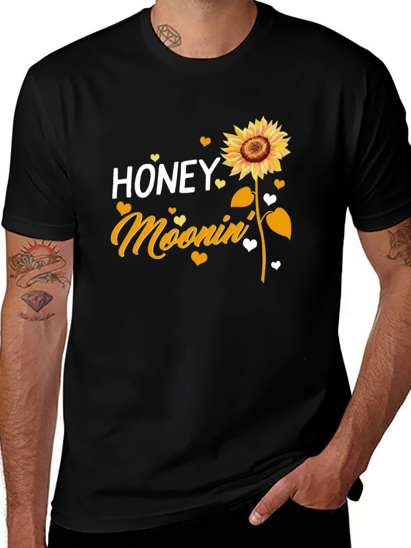 Honey Moonin Sunflower Graphic T-Shirt