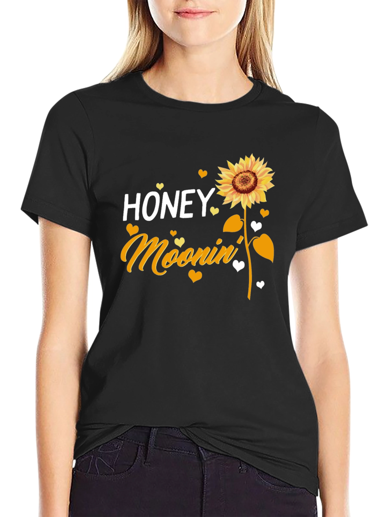 Honey Moonin Sunflower Graphic T-Shirt