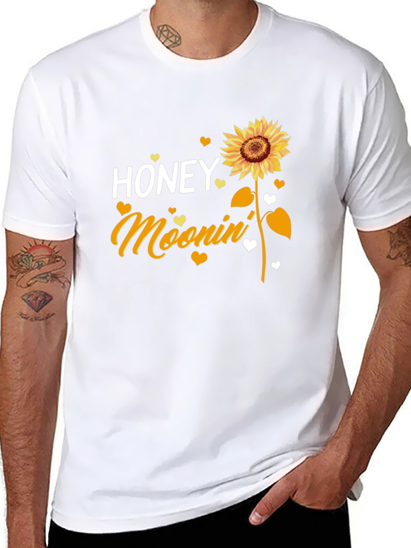 Honey Moonin Sunflower Graphic T-Shirt