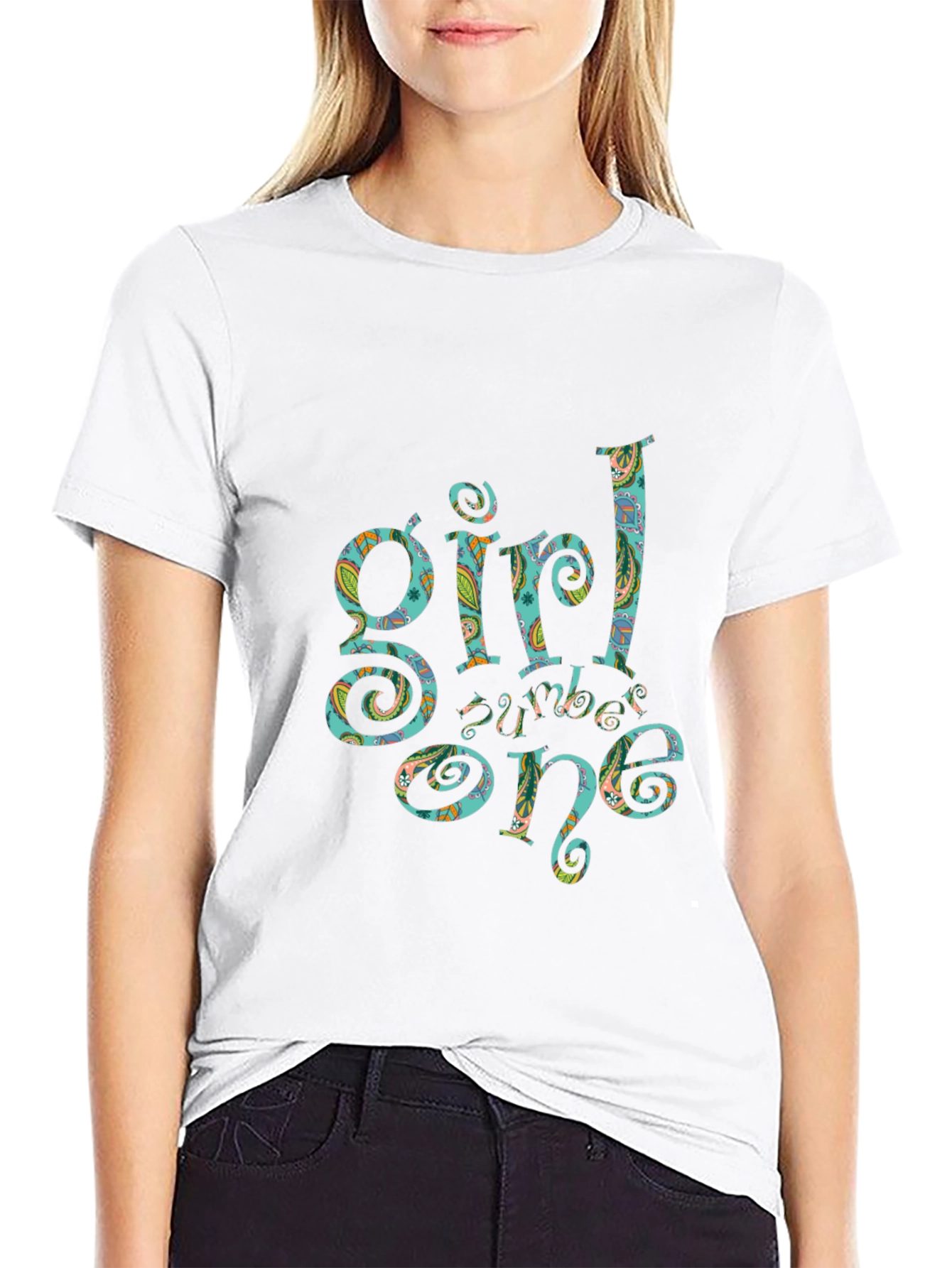 Girl Number One Black T-Shirt