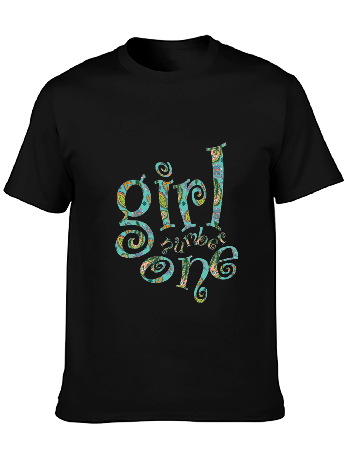 Girl Number One Black T-Shirt