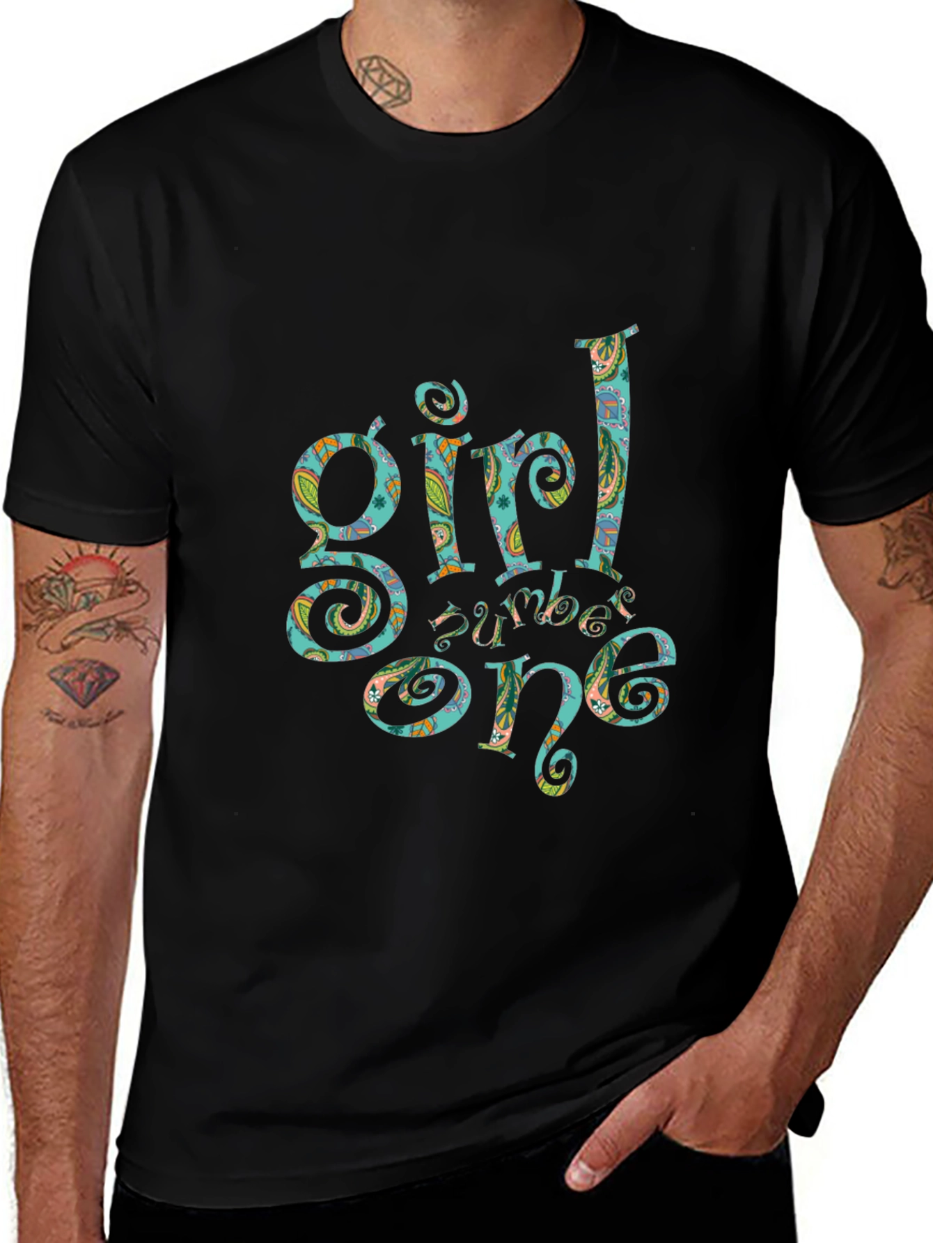 Girl Number One Black T-Shirt