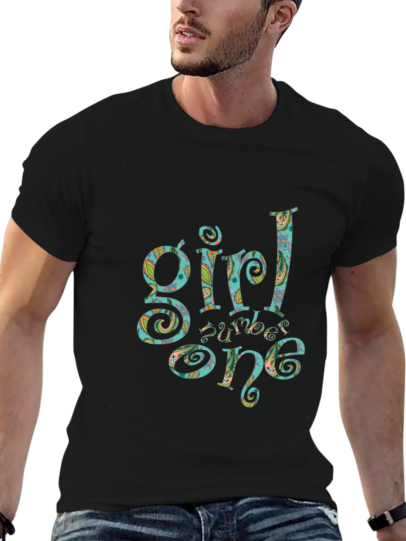 Girl Number One Black T-Shirt