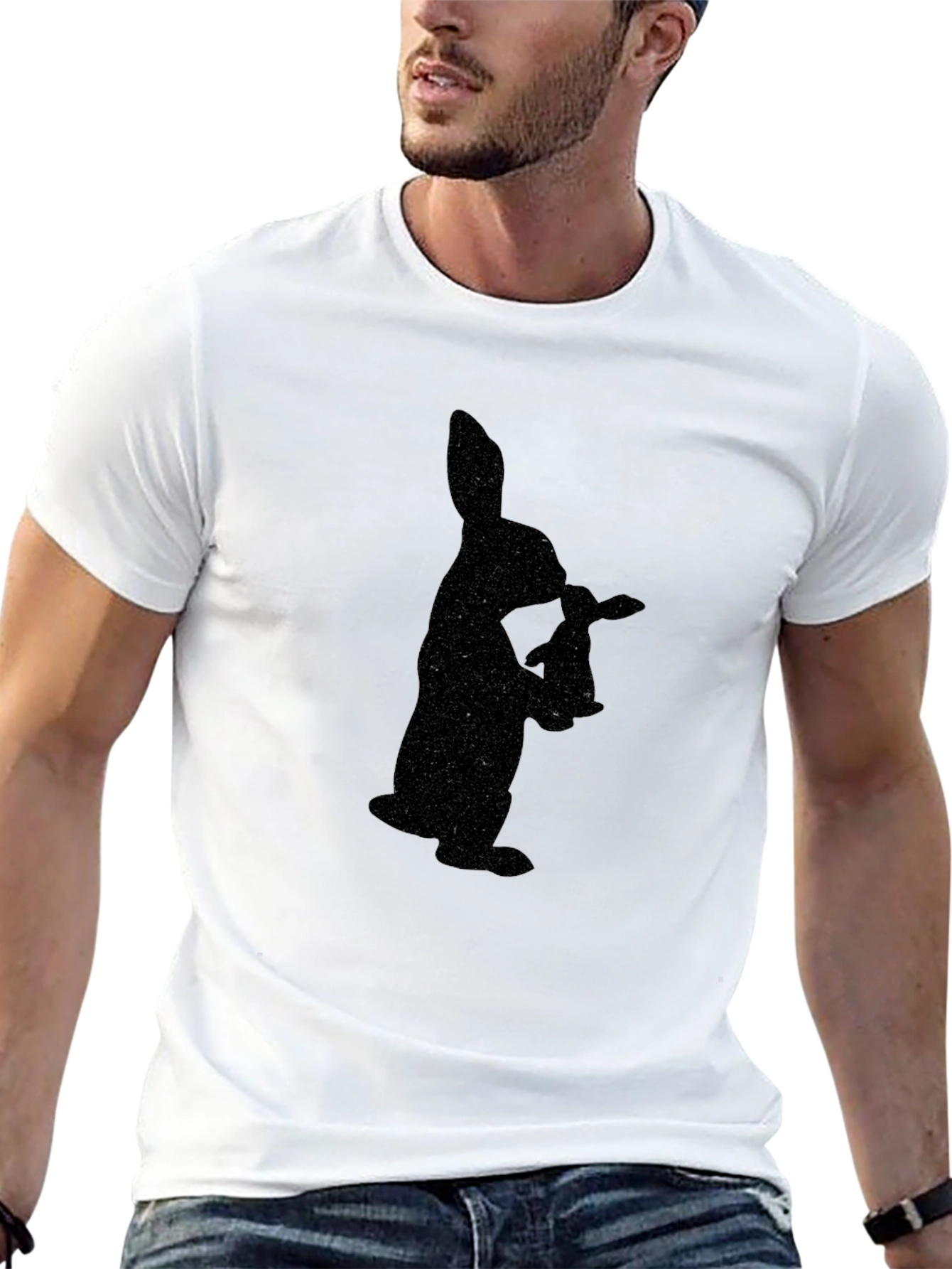 Black Rabbit Silhouette T-Shirt