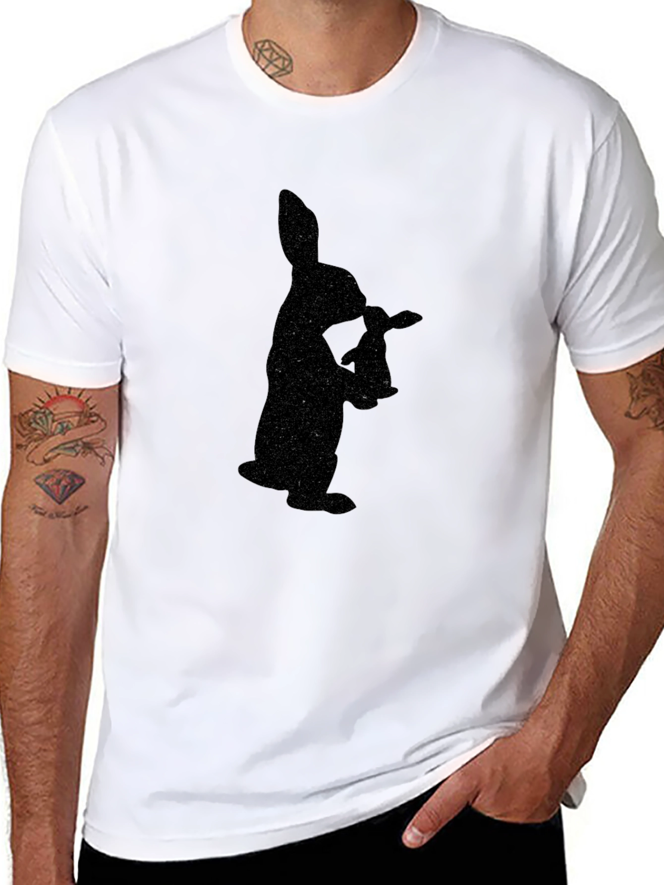 Black Rabbit Silhouette T-Shirt