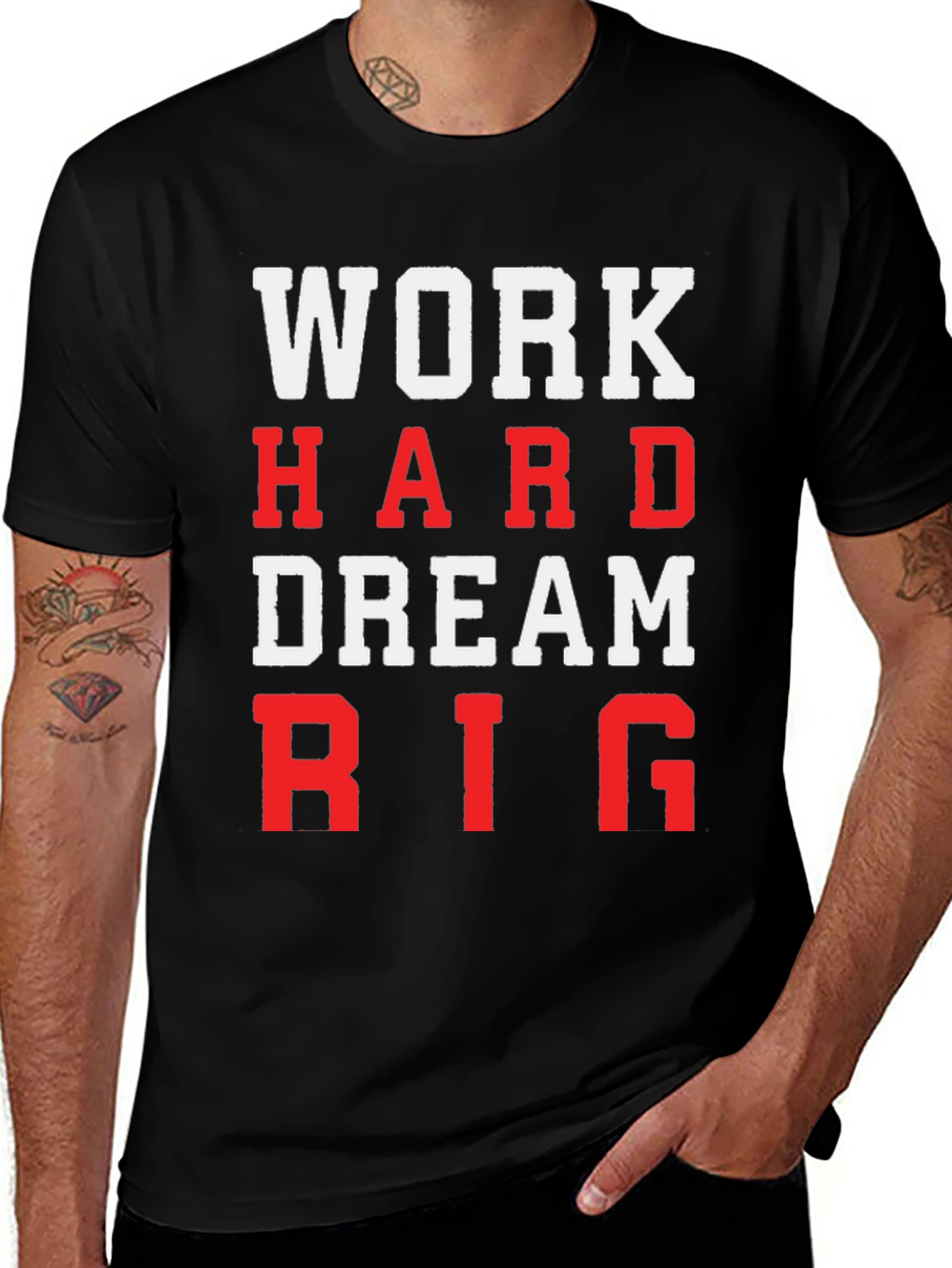 Work Hard Dream Big Graphic T-Shirt
